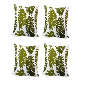 Genérico - Pack De 4 Fundas De Cojin Bordadas 45X45Cm Blanco 16