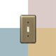 thumbnail image 5 of Placa de pared Amerelle 154T Devon Steel con 1 palanca, latón cepillado, 5 of 5
