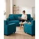 thumbnail image 4 of Juego de Fundas para Sillones 3+1+1 Diseño Hojas Elásticas y Lavables, 4 of 6