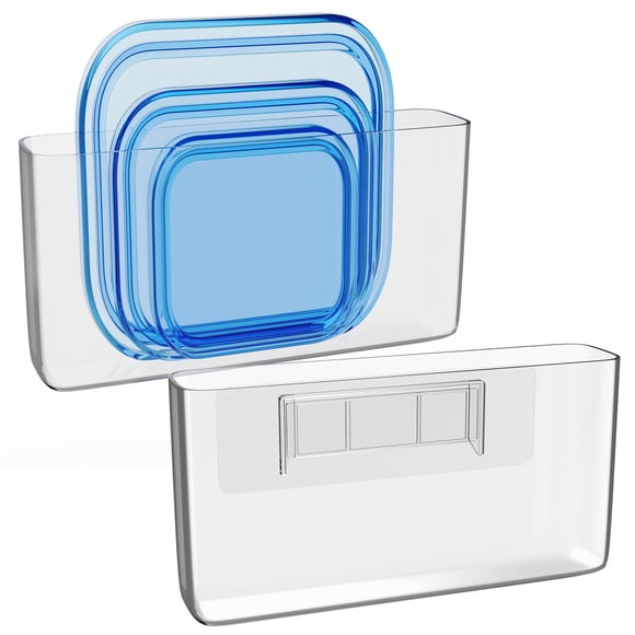 Caja organizadora NiHome 22 × 12 × 5 cm transparente - paquete de 2