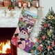 thumbnail image 1 of ¡Vamos, Mandy! Tema: Calcetines de Navidad, fino lino blanco para colgar en escaleras y chimenea, decoración navideña para el hogar, regalo de Navidad. 45cm × 32cm, 1 of 5