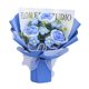 thumbnail image 2 of Ramo De Flores De Ganchillo Con Luz Para Festivales Fiesta De Cumpleaños De Acción De Gracias Azul, 2 of 3