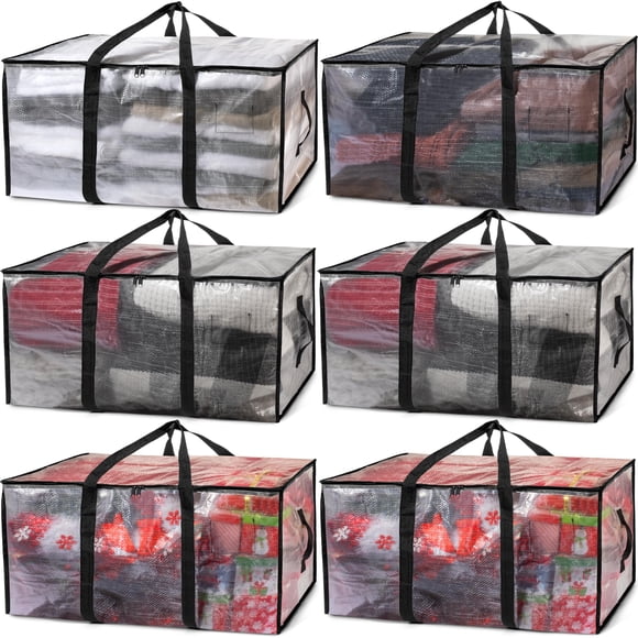 Bolsa de almacenamiento ClearSpace grande 74x33x36 cm 86 L paquete de 6