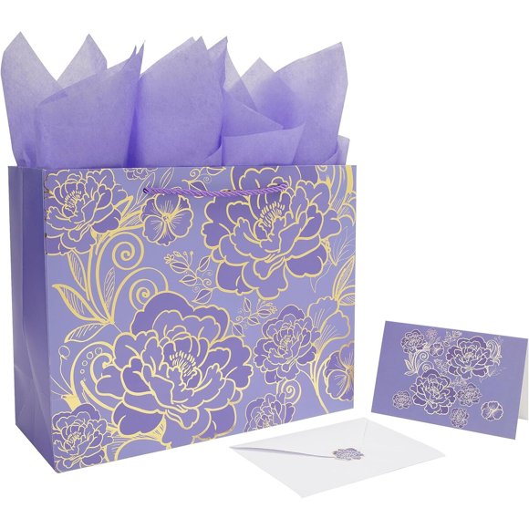 Set de bolsa de regalo Qirrmiy 13 x 10,2 x 5,1