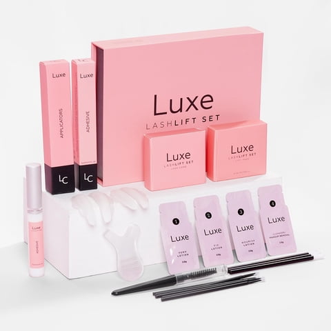 Kit De Estiramiento De Pestañas Luxe Cosmetics, Juego Completo Con 3 Aplicaciones