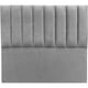 thumbnail image 1 of Respaldo Tubular al piso Lino Gris claro 2 plaza, 1 of 3