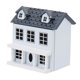 thumbnail image 5 of 1:12 Casa De Mu?ecas En Miniatura Mini Adornos Villa De Madera Casa Peque?a Decoración Azul, 5 of 5