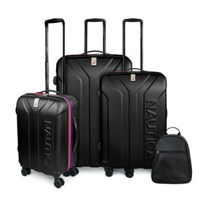 Nautica - Set 3 Maletas S+M+L Prime Negro + Mochila Malik Negro