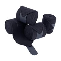 Ioensy - 4 Vendas Reutilizables Para Patas De Caballo, Para Entrenamiento Y Equitación, Color Negro