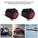 thumbnail image 3 of Interruptor basculante Keenso de 12/24 V, 3 pines, LED rojo, impermeable para coche, 3 of 9
