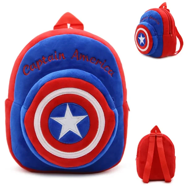 Pokemon Anime Plush Backpack Pikachu Spiderman hello kitty Cartoon Figure Pattern Children Baby Kids School Bag Christmas Gift