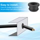 thumbnail image 4 of Uxcell 3/4 pulgada Arandelas de Goma, 12 piezas Arandela de Sombrero para Cableado de Gasket Tapones de Agujero, Negro, 4 of 5
