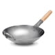 thumbnail image 1 of Wok Tradicional Chino De Acero Al Carbono Martillado A Mano Con Mango Auxiliar De Madera Y Acero (12, 1 of 8