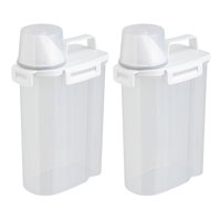 Bothyi - Contenedores De Almacenamiento De Arroz, Cubos De Grano De Arroz Para Harina De Grano, Alimentos Secos, 2,5 L, 2 Piezas