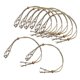 thumbnail image 5 of 8 Piezas De Cordón De Cristal Para Collar, Soporte De Piedra Vacío, Soporte Para Colgante De Pulsera, Marrón, 5 of 5
