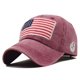 thumbnail image 1 of Gorra de béisbol LOKIDVE burdeos de algodón, perfil bajo, 1 of 9