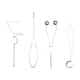thumbnail image 1 of Kit De Herramientas Para Atado De Moscas, Accesorios Para Atado De Moscas, Enhebrador, 4 Uds., 1 of 3
