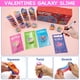 thumbnail image 4 of ZICZLI Paquete de 28 slime corazones galácticos para San Valentín, recuerdos para fiesta, 4 of 7