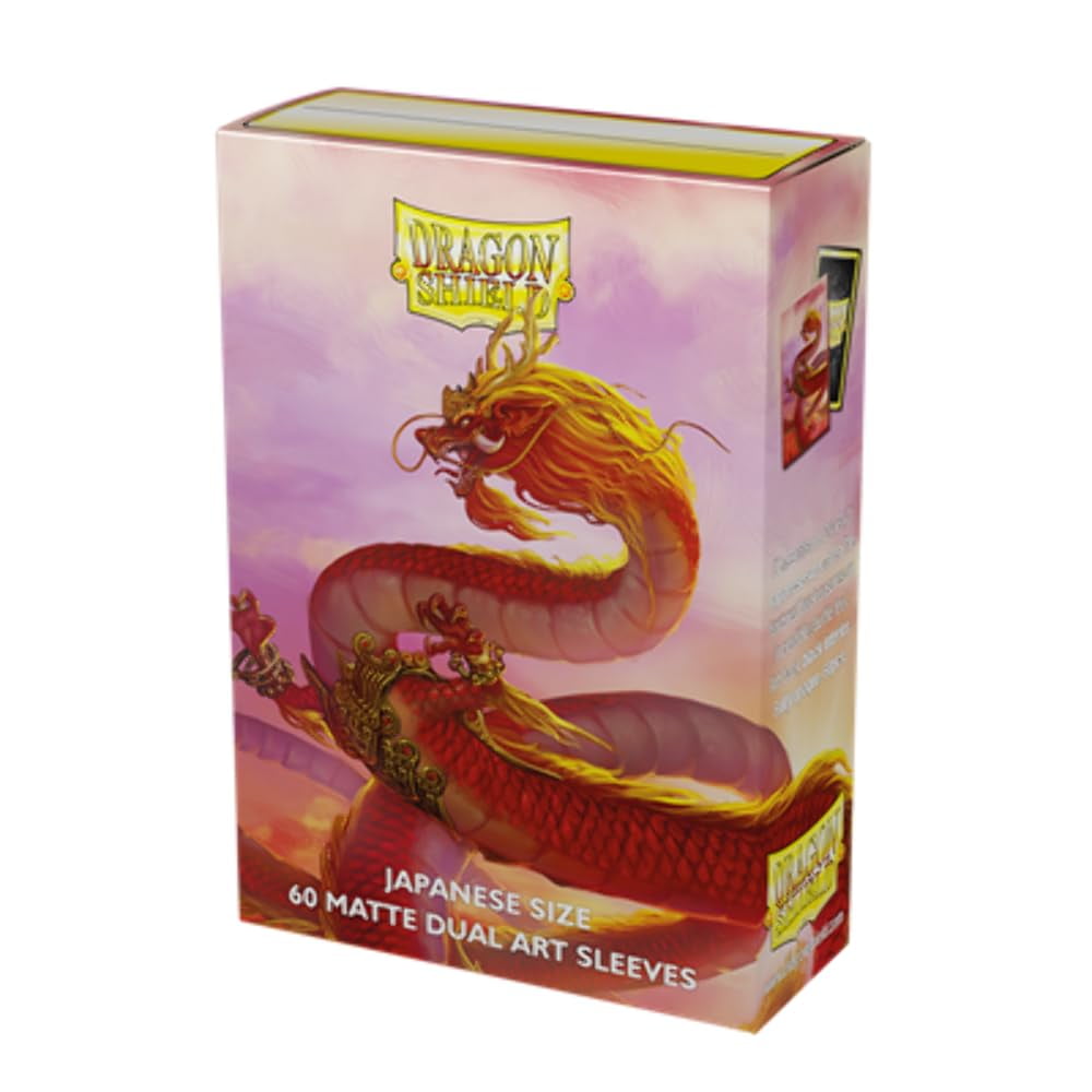 Dragon Shield - Fundas Para Cartas Con Forma De Escudo De Dragón, Madera, Dragón, 60 Quilates, Tamaño Japonés