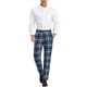 thumbnail image 2 of INSPIRE CHIC Pantalones de Traje Clásicos de Ajuste Regular con Frente Plano y Cintura Elástica para Hombre a Cuadros 36 Azul Marino, 2 of 7