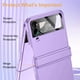 thumbnail image 2 of Para Samsung Z Flip 4 Case: [Full Cover Hinge Protection] Slim Phone Case with Built-in Screen Protection Metal Volume key Protection Wireless charging For Galaxy Z Flip 4 5G(2022), Sky Blue, 2 of 7