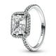 thumbnail image 1 of Anillo Pandora Halo Brillante Rectangular Plata 6, 1 of 5