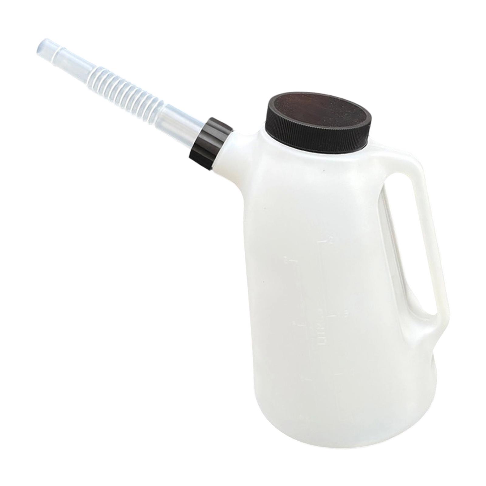 Ioensy - Jarra De Aceite Con Pico Largo Resistente Con Tapa Para Garaje, Motocicleta, Viajes, 2 L