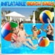 thumbnail image 4 of Pelotas Inflables de Playa Bedwina Arcoíris Paquete de 4 Tamaños Surtidos, 4 of 7