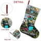 thumbnail image 5 of Una Película de Minecraft Tema: Calcetines de Navidad, fino lino blanco para colgar en escaleras y chimenea, decoración navideña para el hogar, regalo de Navidad. 45cm × 32cm, 5 of 5