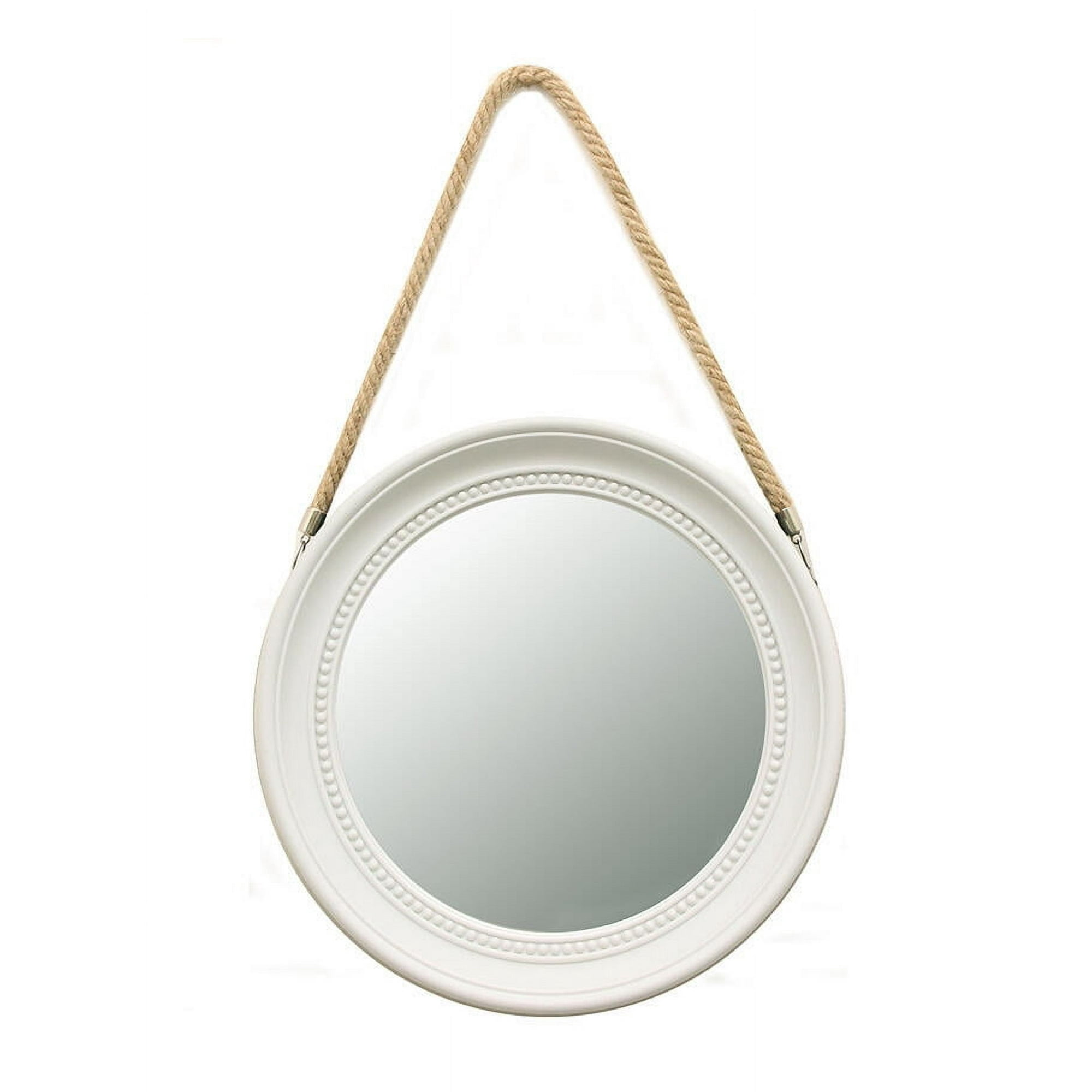 Vgo - Espejo Redondo 33 Soga Blanco-negro N