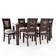 thumbnail image 1 of Juego de Comedor ROMA 6 Sillas chocolate Mesa Rectangular Madera, 1 of 4