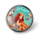 thumbnail image 1 of La dama y el vagabundo-Theme Round Button Badge: Premium Metal Construction, Ideal for High-End Events 2.8 cm, 1 of 6