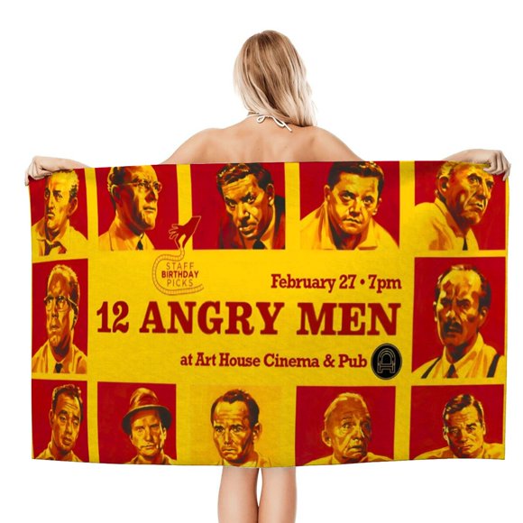 Toalla de Playa Desmarcar 12 Hombres en Pugna 78 x 180 cm