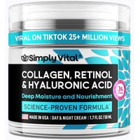 Crema Hidratante De Colágeno Facial Simplyvital, 50 Ml, Antienvejecimiento