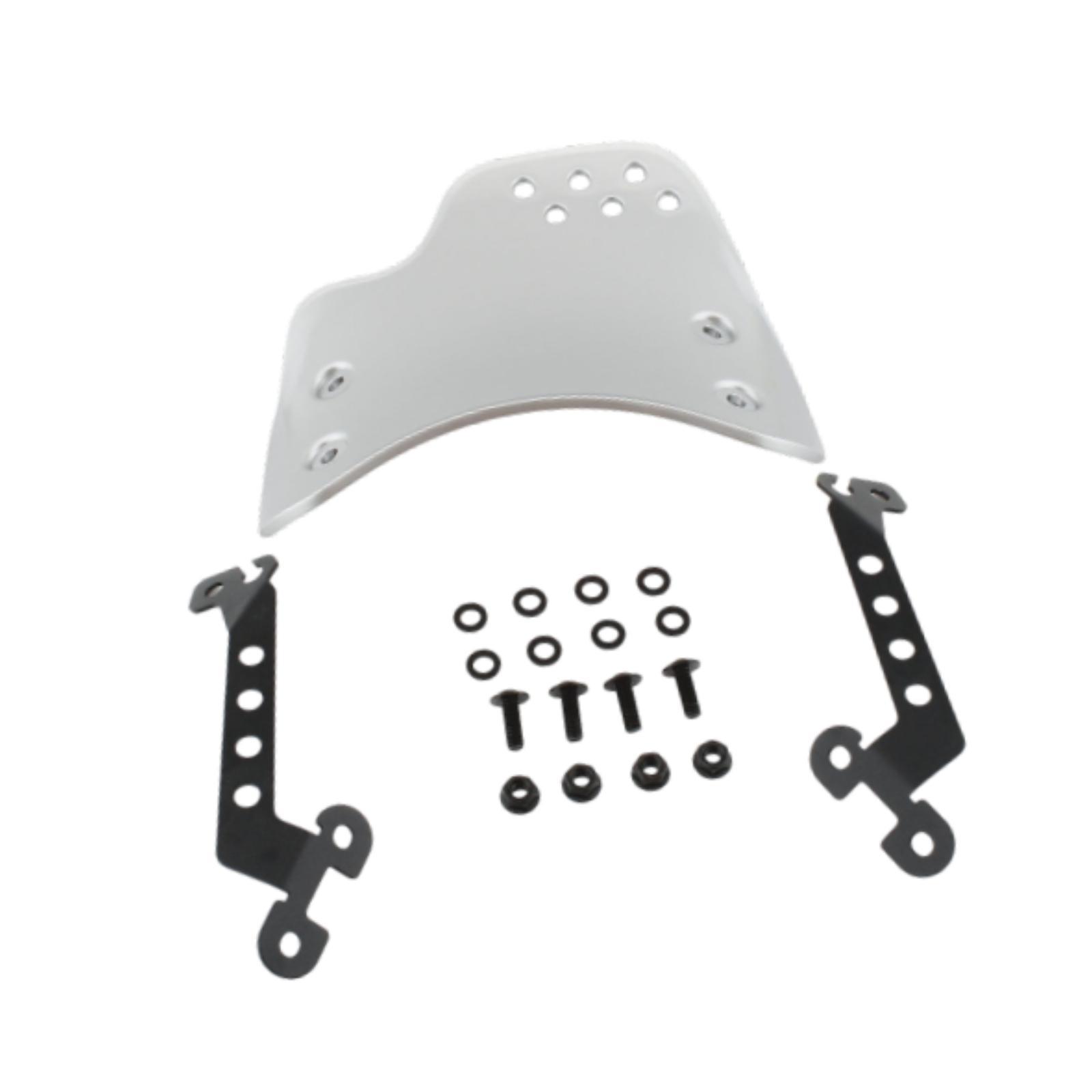 Magideal - La Reparación Del Parabrisas Del Parabrisas De La Motocicleta Reemplaza La Cubierta De Protección Del Ensamblaje De Repuesto Para Scrambler 400 800 Plata