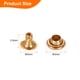 thumbnail image 2 of Uxcell 100 juegos de remaches de tapa única de 3 mm de acero al carbono con cabeza redonda, oro, 2 of 7
