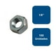 thumbnail image 1 of Tuerca Hexagonal Grado 2 Zincada 1/8" 100un., 1 of 2