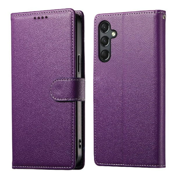 Funda para FOXDOCK Samsung Galaxy A24 4G– Cuero Premium, 3 ranuras para tarjetas, Protección contra impactos