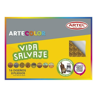 Carpeta Vida Salvaje 16 Diseños 8 Pliegos 1 Un Artel