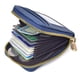 thumbnail image 4 of Cartera de cuero genuino con tarjetero y bloqueo RFID, con cremallera y bolsillo fino., 4 of 5