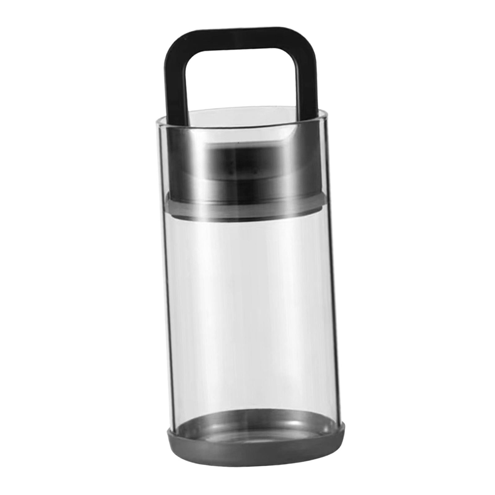 Magideal - Contenedor De Café De Vidrio Para Almacenamiento Al Vacío, Nueces, Cereales De Cocina, Productos Secos, Contenedor De Alimentos, Tarro De Café Al Vací 10cmx20cm