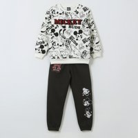 Conjunto Buzo Niño Full Print Mickey Mouse Negro Disney