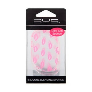 Bys - Esponja De Silicona Forma Ovalada Transparente Pink Lips