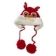 thumbnail image 2 of Sombrero De Danza Del León Chino, Decoración De Esquí De Dibujos Animados, Tocado Para Niños, Niñas Y Niños, Rojo, 2 of 3