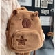 thumbnail image 2 of Student School Bag Cute Plush Capybara Bag Casual All-match Fur Bag Large Capacity Backpack Children's Bags Plushie Doll, 2 of 3