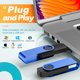 thumbnail image 3 of Unidad de memoria flash Kepmem, 1 GB, USB 2.0, giratoria, paquete de 10, 3 of 9