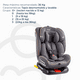 thumbnail image 4 of Silla De Auto Convertible Supra 360° Gris, 4 of 9