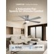 thumbnail image 5 of Ventilador de techo Carrefour 122 cm RGB con control remoto inteligente, 5 of 7