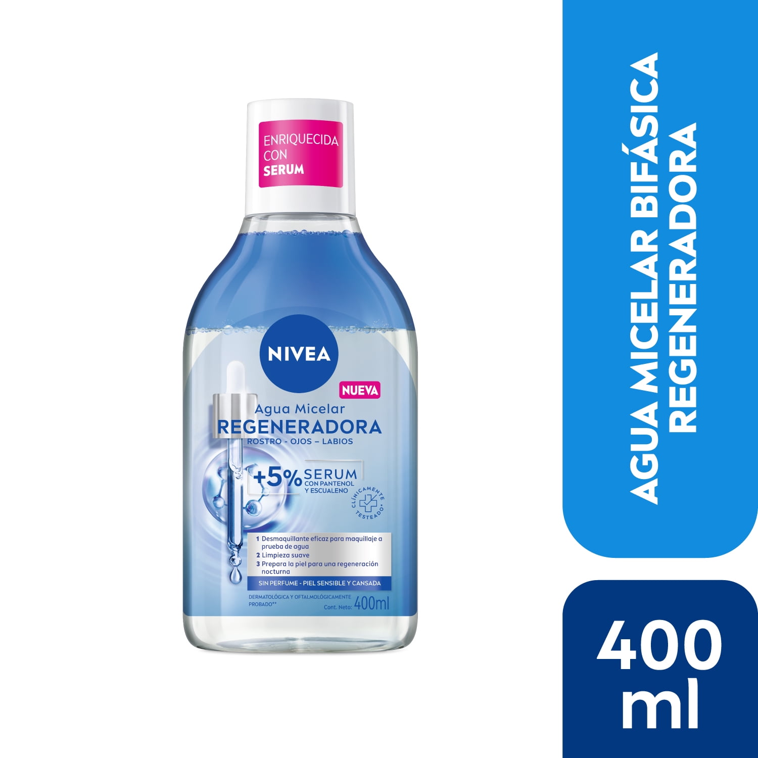 Nivea Agua Micelar Bifásica Regeneradora 400Ml