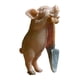 thumbnail image 3 of Estatua De Cerdo Estatua De Animal Lindo Regalos De Arte Escultura De Cerdo Para Escritorio Hogar Patio Sosteniendo Pala Cerdo, 3 of 3